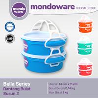 Gambar Rantang Makanan Bulat - Rantang Susun - Bella Series (Mondoware) - Biru, 2 dari Mondoware Plastics undefined 4 Tokopedia