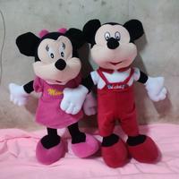 Gambar Boneka mickey mouse dan minnie mouse imut 50cm halus berkualitas - Minnie mouse dari Dharma nata boneka undefined 2 Tokopedia