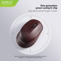 Gambar Robot M312 Mouse Wireless Optical 2.4G Laptop Komputer PC - Biru dari Gadget King Store undefined 4 Tokopedia