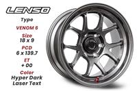 Gambar Velg ORIGINAL Lenso VENOM 6 ring 18x9 PCD 6x139.7 - Hyperdark dari Wheels Garage Surabaya undefined 1 Tokopedia