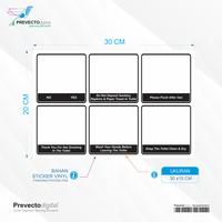 Gambar Do and Don't Of Toilet Etiquette Sticker Sign Etika Penggunaan Toilet dari prevecto digital undefined 3 Tokopedia