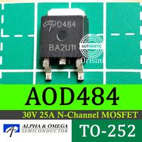 Gambar AOD484 D484 30V 25A N-Channel MOSFET TO-252 Alpha & Omega Semiconducto dari Lisu Instruments undefined 2 Tokopedia