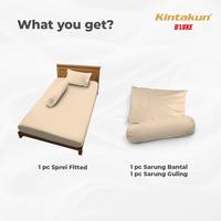 Gambar Kintakun Sprei 100x200 / 120x200 Nuraga Aesthetic Dluxe 20cm Abu - 100x200 dari Kamar Rumahku undefined 5 Tokopedia