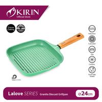 Gambar Kirin Lalove Series / Wajan Anti Lengket / Granite - Grillpan 24 cm dari Kirin.indonesia undefined 2 Tokopedia