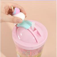 Gambar Botol Minum Anak Jerami Tumbler Unicorn Glitter 450ml BPA FREE -21079 - Pink Muda dari BabyBshop1 undefined 5 Tokopedia