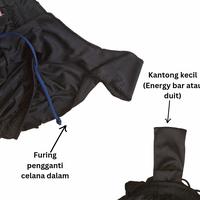 Gambar Celana Lari Training Raramuri Marathon Atlet Short Running - Hitam, S (LP 77-83 cm) dari Raramuri Store undefined 5 Tokopedia