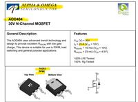 Gambar AOD484 D484 30V 25A N-Channel MOSFET TO-252 Alpha & Omega Semiconducto dari Lisu Instruments undefined 3 Tokopedia