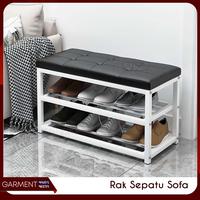 Gambar FANDAL - Rak Sepatu Duduk Sofa Besi Tempat Sandal Kokoh Kuat - 90 cm dari Garment Sidoarjo undefined 2 Tokopedia