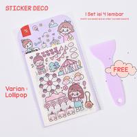 Gambar 1 set isi 4 Lembar Sticker Deco Aesthetic Lucu Momo Stiker Anti Air - Nice day dari Makmur Sukses Sejahtera undefined 4 Tokopedia