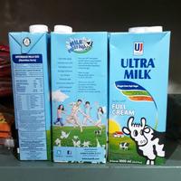 Gambar Susu UHT Ultra Milk Full Cream Ultramilk Fullcream 1 L 1000 ml 1000ml dari On-GShop undefined 1 Tokopedia