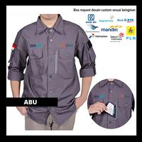 Gambar Bisa SATUAN Kemeja Lapangan BUMN BNI PDL CUSTOM Outdoor Baju PdL PT - polosan, PUTIH dari anvfashionseragamku undefined 5 Tokopedia