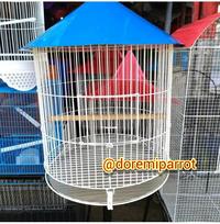 Gambar Kandang Parrot Burung Beo Nuri Jalak Kaka Tua Atap Biru dari Doremi Parrot undefined 1 Tokopedia