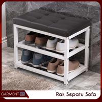 Gambar FANDAL - Rak Sepatu Duduk Sofa Besi Tempat Sandal Kokoh Kuat - 90 cm dari Garment Sidoarjo undefined 4 Tokopedia