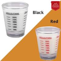 Gambar ESPRESSO SHOT GLASS GELAS UKUR KOPI SLOKI ONE SHOT 30ML 4 MEASURING - BLACK LINE dari Toso Mart undefined 4 Tokopedia