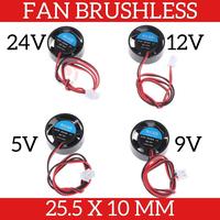 Gambar Kipas Pendingin Mini Model Bulat Ukuran 25 x 10mm 5v 9v 12v 24v DC - 24 Volt DC dari Pi Toserba undefined 1 Tokopedia
