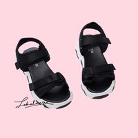 Gambar Jailolo Wedges Sandal Tali Wanita korea - HITAM, 36 dari Lokalnesia Official undefined 3 Tokopedia