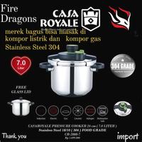 Gambar CASAROYALE PRESSURE COOKER CR-2888-7 ( 7.0 LITER ) PRESTO - Kardus dari Fire Dragons undefined 1 Tokopedia