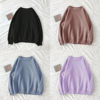 Gambar Baju Hangat Atasan Pakaian Musim Dingin Sweater Sweter Switer Outer Luaran Hitam Denim Pink Cream Polos Bahan Fleece Tebal Crewneck Oneck Long Sleeve Lengan Panjang XXL Basic Fashion Remaja Wanita Cewek Perempuan Dewasa Oversize Jumbo Korea Kekinian Murah - Nila Muda dari Antaya Fashion Shop undefined 2 Tokopedia