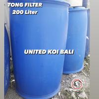 Gambar TONG BIRU FILTER KOLAM IKAN KOI 200 LITER MEDIA FILTER dari UNITED KOI BALI undefined 1 Tokopedia