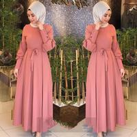 Gambar gamis dress polos wanita dari kumamarket undefined 2 Tokopedia
