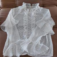 Gambar preloved blouse kemeja sifon putih dari uci2thys undefined 1 Tokopedia