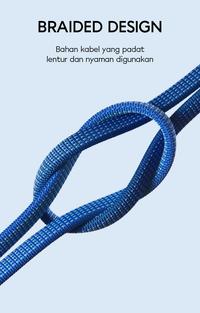 Gambar Vivan BTK-CS Kabel Data UBS-C Cable Type-C 1M 3A dari Jupiter Gadget Store undefined 4 Tokopedia