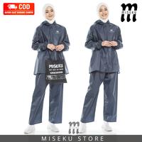 Gambar jas hujan motor pria wanita mantel anti rembes raincoat garansi 100% - cream, XXL dari miseku store undefined 5 Tokopedia