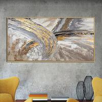 Gambar lukisan abstrak besar murah - 120x70 no frame dari Galeriartshopp undefined 2 Tokopedia