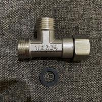 Gambar Sambungan tee shower drat luar dalam t kloset closet chrome pvc - Chrome dari New Sanitary Ware_NEW undefined 2 Tokopedia