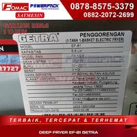 Gambar Mesin Penggoreng Nugget Listrik/Deef Fryer Getra (EF-81) Khusus Gojek dari FomacPowerpack undefined 5 Tokopedia