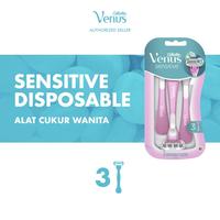 Gambar Gillette Venus Alat Cukur Wanita Sensitive Isi 3 - Free Gunting Kuku dari P&G Store undefined 2 Tokopedia