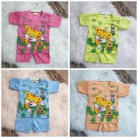 Gambar setelan bayi anak umur 0 6 bulan cewek cowok / baju bayi murah lucu - Hijau dari Celini Baby undefined 4 Tokopedia