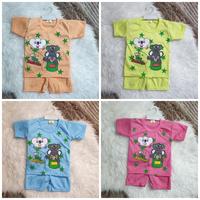 Gambar setelan bayi anak umur 0 6 bulan cewek cowok / baju bayi murah lucu - Hijau dari Celini Baby undefined 3 Tokopedia