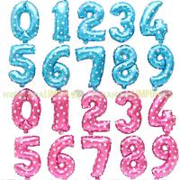 Gambar (0-9) Balon Foil Angka Number Balloon Biru Pink Satuan 40 cm - Biru, 4 dari kurakuralimpol official undefined 1 Tokopedia