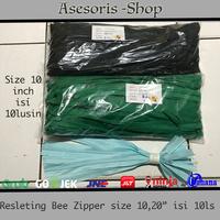 Gambar Resleting Bee Zipper | Resleting Jepang Tas baju 10inch 20inch = 10ls - 20 inch=120pcs, 578.Abu dari Asesoris-shop undefined 1 Tokopedia