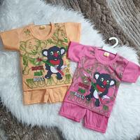 Gambar setelan bayi anak umur 0 6 bulan cewek cowok / baju bayi murah lucu - Hijau dari Celini Baby undefined 2 Tokopedia