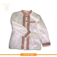 Gambar Jas Tenun Pria Bahan Tenun Pamiring Toraja - Maroon, L dari Lian Art Shop undefined 1 Tokopedia