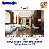 Gambar Hannochs Click & Dim 9 Watt Downlight LED Panel Tanam Plafon Persegi dari SmartElectric undefined 3 Tokopedia