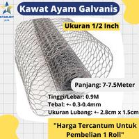 Gambar Pagar jaring Kawat Ram Kandang Kurungan Ayam Galvanis Anti Karat Murah - 7 Meter dari Starjet Jaya undefined 1 Tokopedia