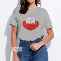 Gambar Kaos Kucing Wanita/ Kaos Kucing Jepang Anime - Biru Muda dari FIRSTPEN undefined 3 Tokopedia