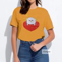 Gambar Kaos Kucing Wanita/ Kaos Kucing Jepang Anime - Biru Muda dari FIRSTPEN undefined 1 Tokopedia