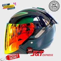 Gambar HELM ALV CENTRO SOLID/POLOS HELM WANITA PRIA REMAJA (paket ganteng - TOSCA, IRIDIUM GOLD dari sahabatryd undefined 4 Tokopedia