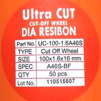 Gambar BATU GURINDA ULTRA CUT 4 INCH GERINDA Canai potong besi 100x1.6x16mm - PerKaleng 50pcs dari Jembatan Jaya undefined 4 Tokopedia