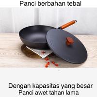 Gambar ES Set Panci Penggorengan Panci Soup Sup Tahan Gores Tebal Deep Fry - Wajan dari ES Cookware Official undefined 5 Tokopedia