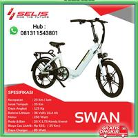 Gambar sepeda listrik lipat selis swan praktis dan nyaman di gunakan dari Mifa Autonik Official undefined 1 Tokopedia