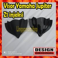 Gambar VISOR YAMAHA NEW JUPITER Z1 INJEKSI * lis tutup panel lampu depan - hitam doff dari LINGGAMOTOSHOP undefined 1 Tokopedia