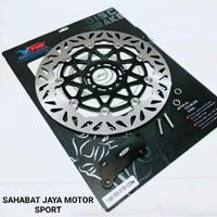 Gambar Disc Cakram Piringan Depan Floating PSM Tiger Revo 320MM - Hitam, TigerRevo 320MM dari SAHABATJAYAMOTORSPORT undefined 2 Tokopedia
