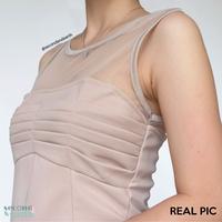 Gambar Preloved Bodycon Mini Dress (XS) Texture Spandex Vintage Beige Coksu dari SecondAndEarth undefined 2 Tokopedia