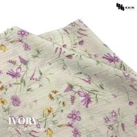 Gambar Bahan Kain Crinkle Kringkle Motif Garden per 0,5 meter - Green tea dari Kain Textileku undefined 3 Tokopedia