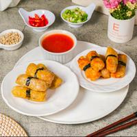 Gambar LUMPIA KULIT TAHU isi AYAM UDANG (Harga utk Perpack = isi 25 pcs) FROZEN FOOD Dimsum ayam  halal termurah dari pabrik MADAME DIMSUM.. PERPACK ISI 25 Instan dari Pabrik Madame Dimsum undefined 3 Tokopedia